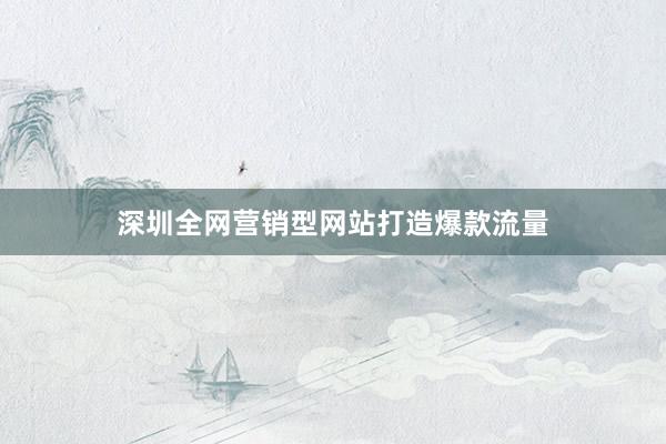 深圳全网营销型网站打造爆款流量